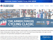 Tablet Screenshot of cyclingclassic.org